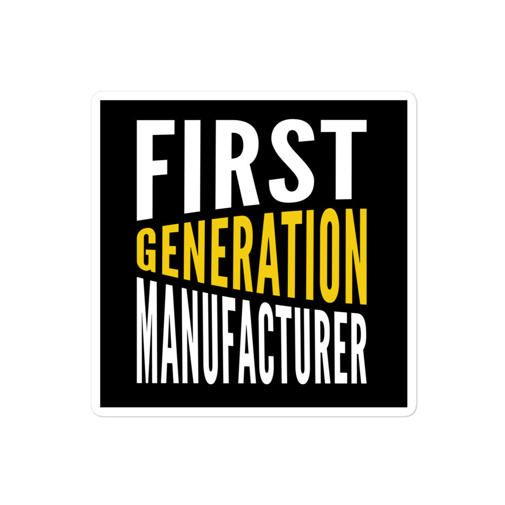First Generation Manufacturer Bubble-Free Stickers